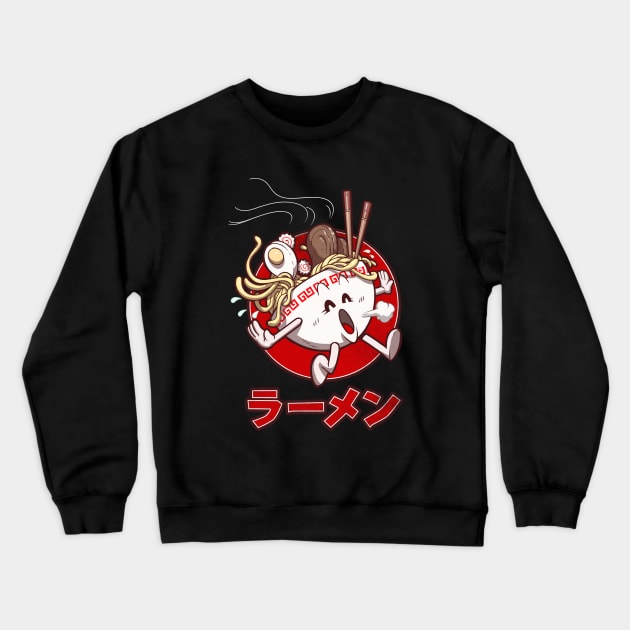 Ramen Run Crewneck Sweatshirt by juanotron